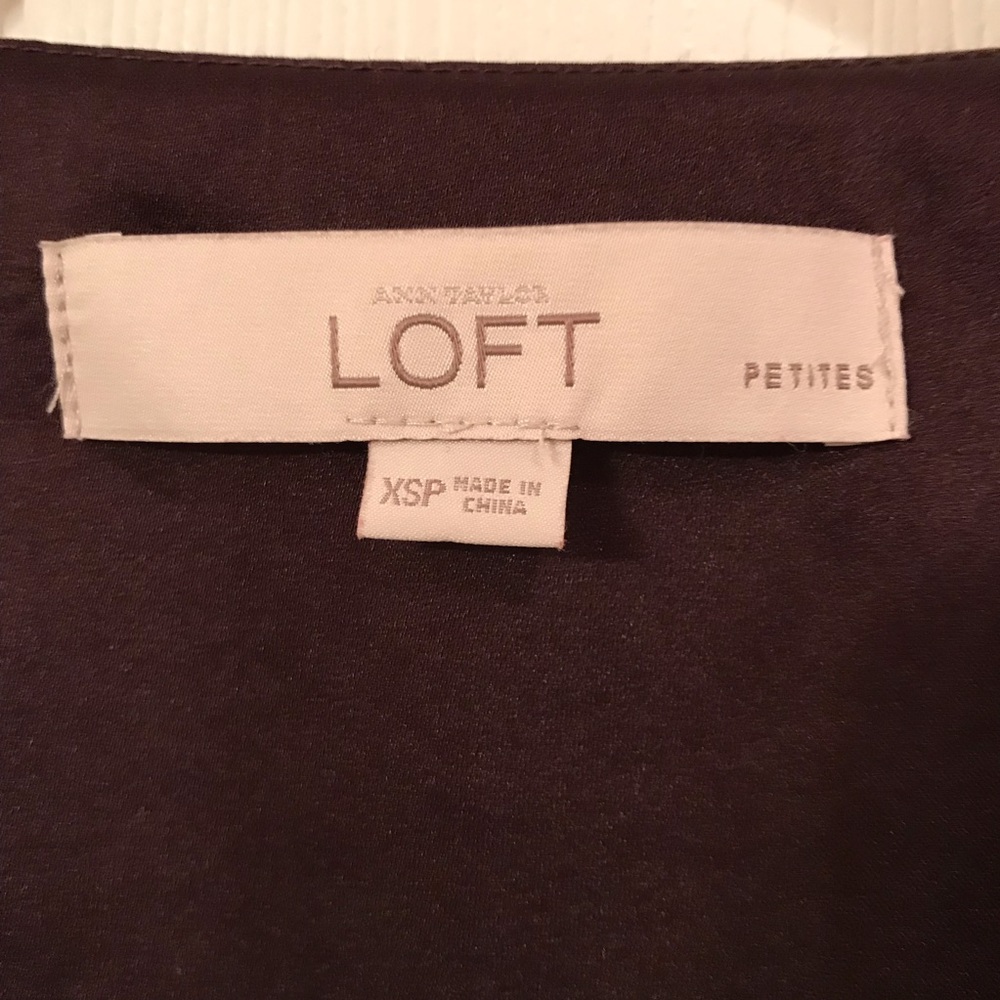 Petite’s LOFT Purple Top Size XSP - Picture 3 of 5